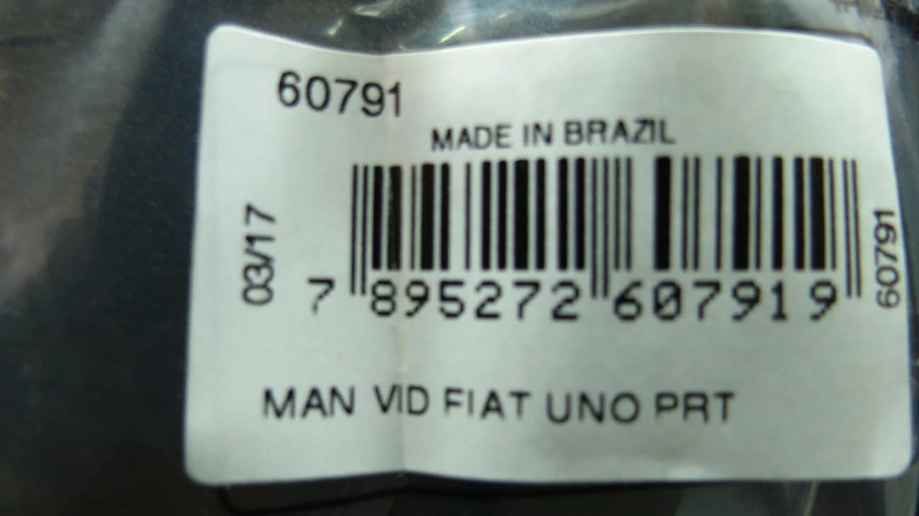 MANIVELA VIDRO FIAT UNO/PREMIO/ELBA/FIORINO PRETA - PLASTICO