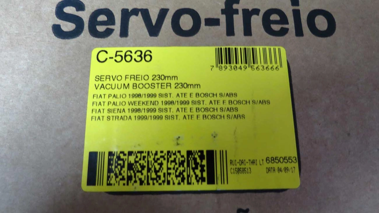 SERVO FREIO FIAT PALIO/PALIO WEEKEND/SIENA/STRADA 98/99 S/ABS 230MM