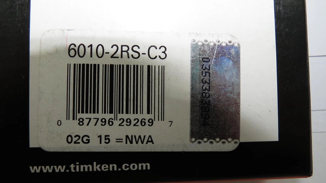 ROLAMENTO INDUSTRIAL 50X80X16MM TIMKEN