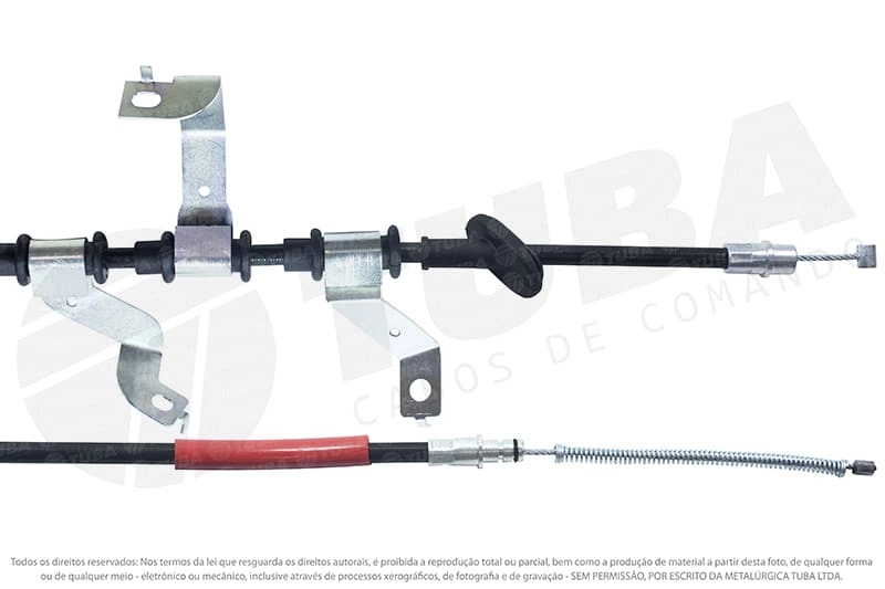 CABO FREIO TRASEIRO ESQUERDO 1777MM HYUNDAI TUCSON 2.0 05/ SEM ABS