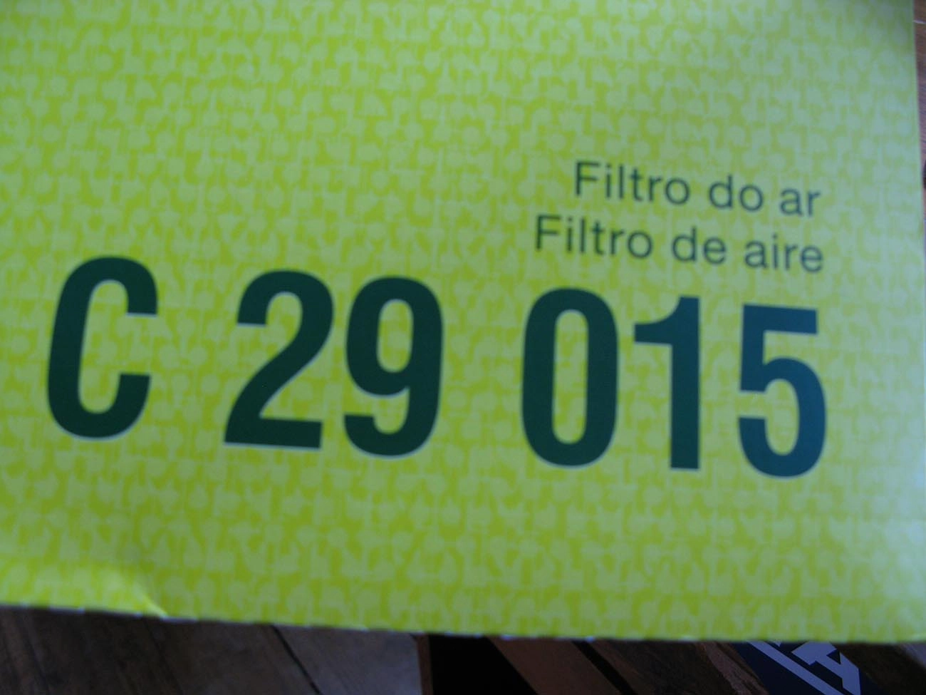 FILTRO AR VW FOX/UP 1.0 12V 2013/ - 3 CILINDROS