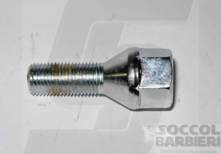 PARAFUSO RODA FIAT TIPO - 12X1.25X27 CHAVE 19 - CROMADO