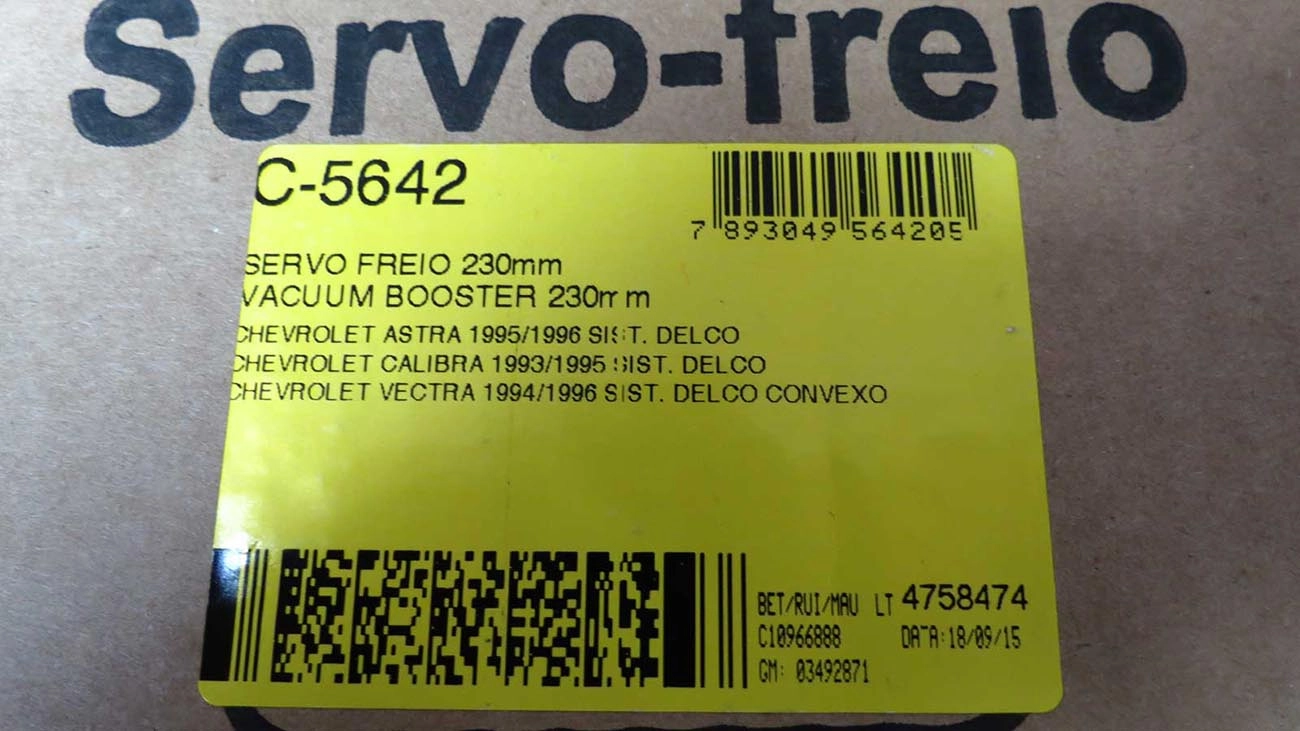 SERVO FREIO 230MM GM VECTRA/ASTRA/CALIBRA 2.0 94/96