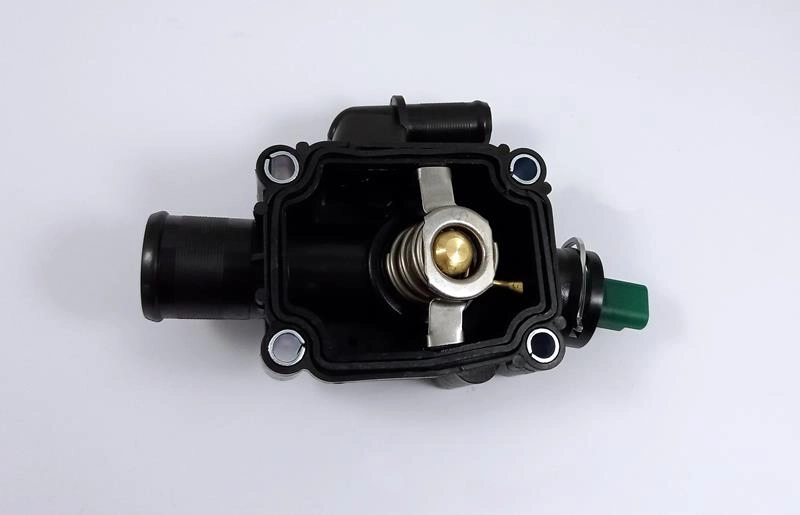 VALVULA TERMOSTATICA PLASTICA COM SENSOR CITROEN C3/C4 1.6 16V - PEUGEOT 206/207/307 1.6 16V