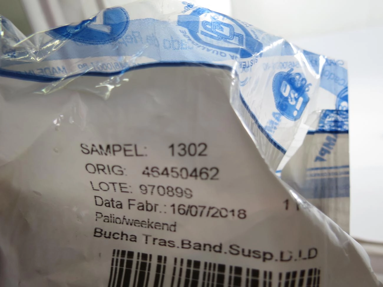 BUCHA DIANTEIRA BANDEJA SUSPENSÃO FIAT ARGO 17/ CRONOS 18/ STRADA 99/ DOBLO 02/
