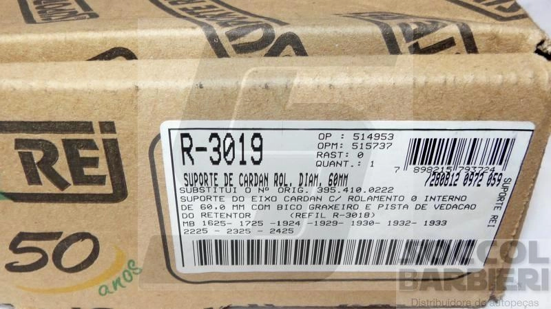 SUPORTE DO CARDAN MB 1725/1924/1932/1933/1625/1929/1930/2225/2325/2425 - 60MM