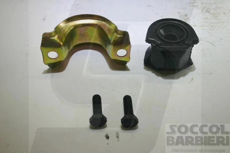 KIT BUCHA BARRA ESTABILIZADORA SUSPENSÃO DIANTEIRA FURO 18MM COM ABRAÇADEIRA IT ESTABILIZADOR DIANTEIRO FORD ESCORT 1987/1989 18 MM ABRACADEIRA PARA UM LADO