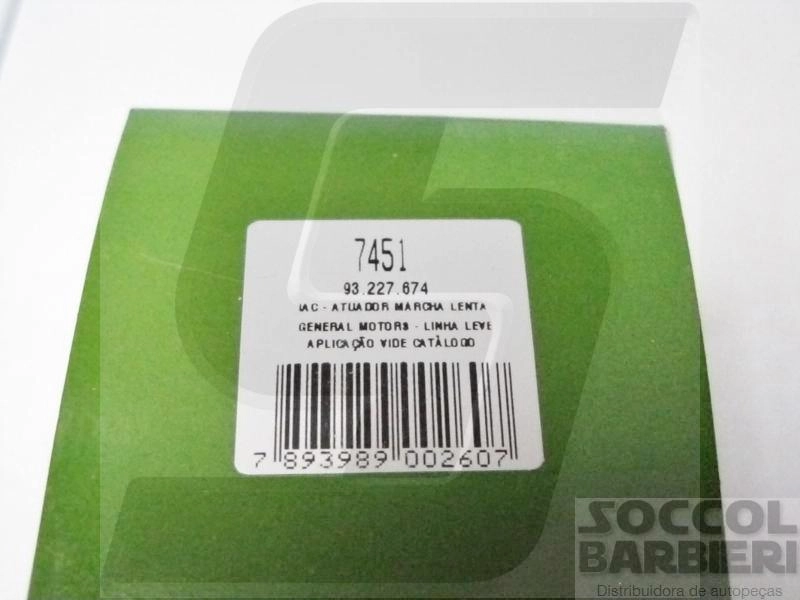 MOTOR PASSO OU ATUADOR MARCHA LENTA GM CORSA 1.0 1994/1996 1.4 1.6 8 V EFI