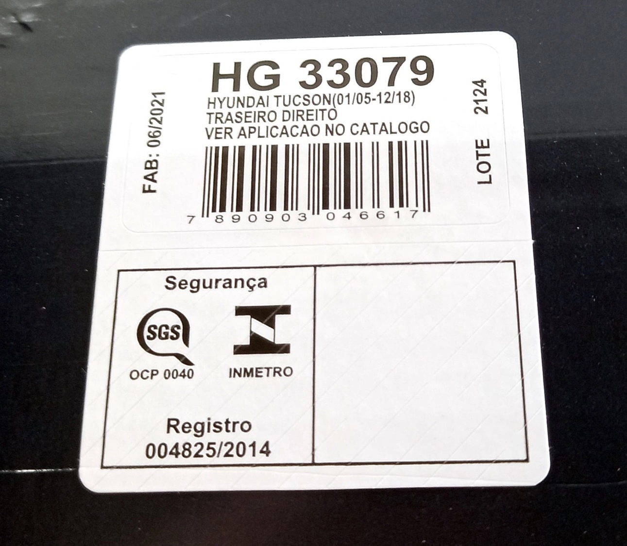 AMORTECEDOR TRASEIRO DIREITO HYUNDAI TUCSON 2005/2017 EXCETO NEW TUCSON - KIA SPORTAGE 2006/2010
