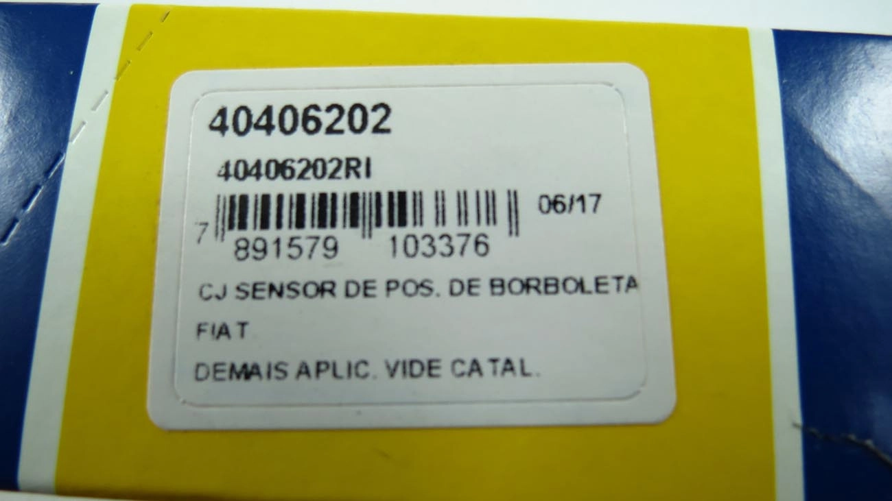 SENSOR POSIÇÃO BORBOLETA OU TPS POSICAO FIAT TEMPRA 2.0 16V 95/ MPI PALIO/SIENA/STRADA 1.6 GASOLINA