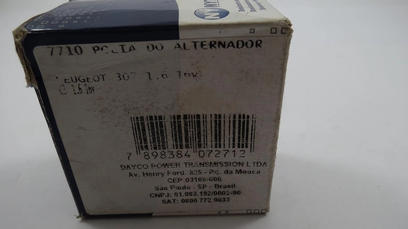POLIA CORREIA ALTERNADOR CITROEN C3 1.5 8V/1.6 16V - PEUGEOT 206/207/307 1.6 16V - 8,30X60X26,50MM