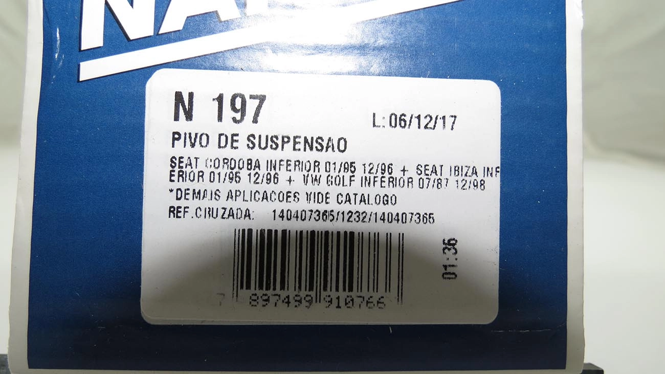 PIVÔ SUSPENSÃO DIREITO/ESQUERDO CHERY CELER 13/18 VW GOLF 94/98 PASSAT/VARIANT 87/96 POLO CLASSIC 97/ LD/LE