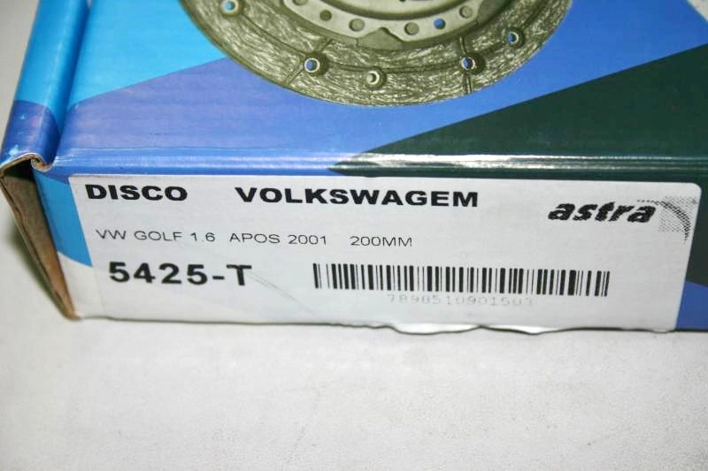 DISCO EMBREAGEM VW GOLF 1.6 2001/ - 200MM