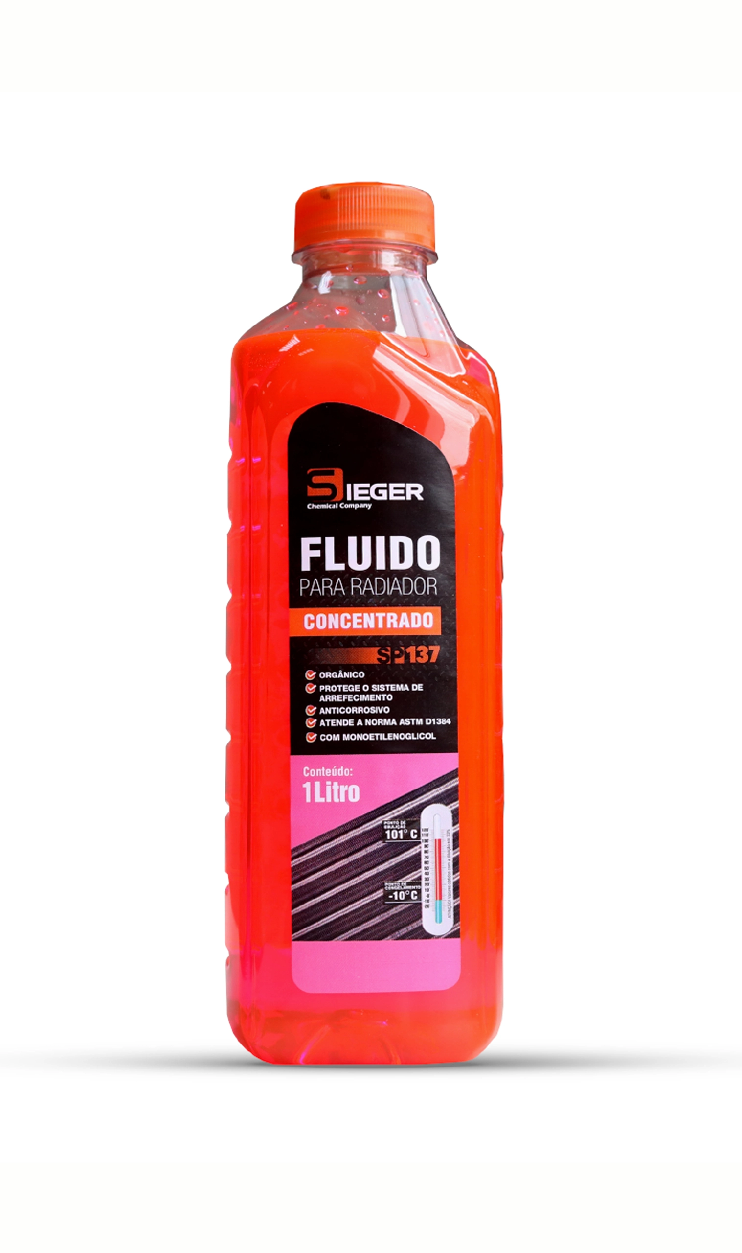 ADITIVO RADIADOR CONCENTRADO ORGÂNICO ROSA 1 LITRO - SIEGER SP137