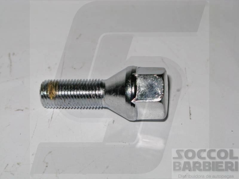 PARAFUSO RODA FIAT 147/UNO/PREMIO/FIORINO/TEMPRA/PALIO TODOS - 12X1.25X27 CHAVE 19 - CROMADO