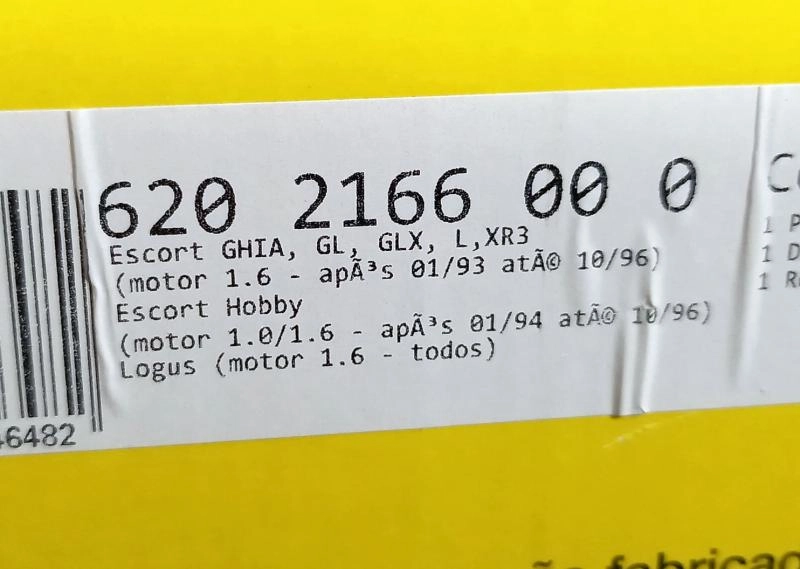 KIT DE EMBREAGEM - FORD ESCORT 1.0/1.6 02.94/ - VW LOGUS 1.6 93/ - 200MM