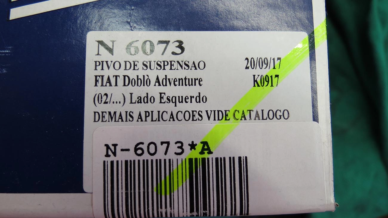 PIVÔ SUSPENSÃO LADO ESQUERDO FIAT DOBLO ADVENTURE 2002/2019 ROSCA