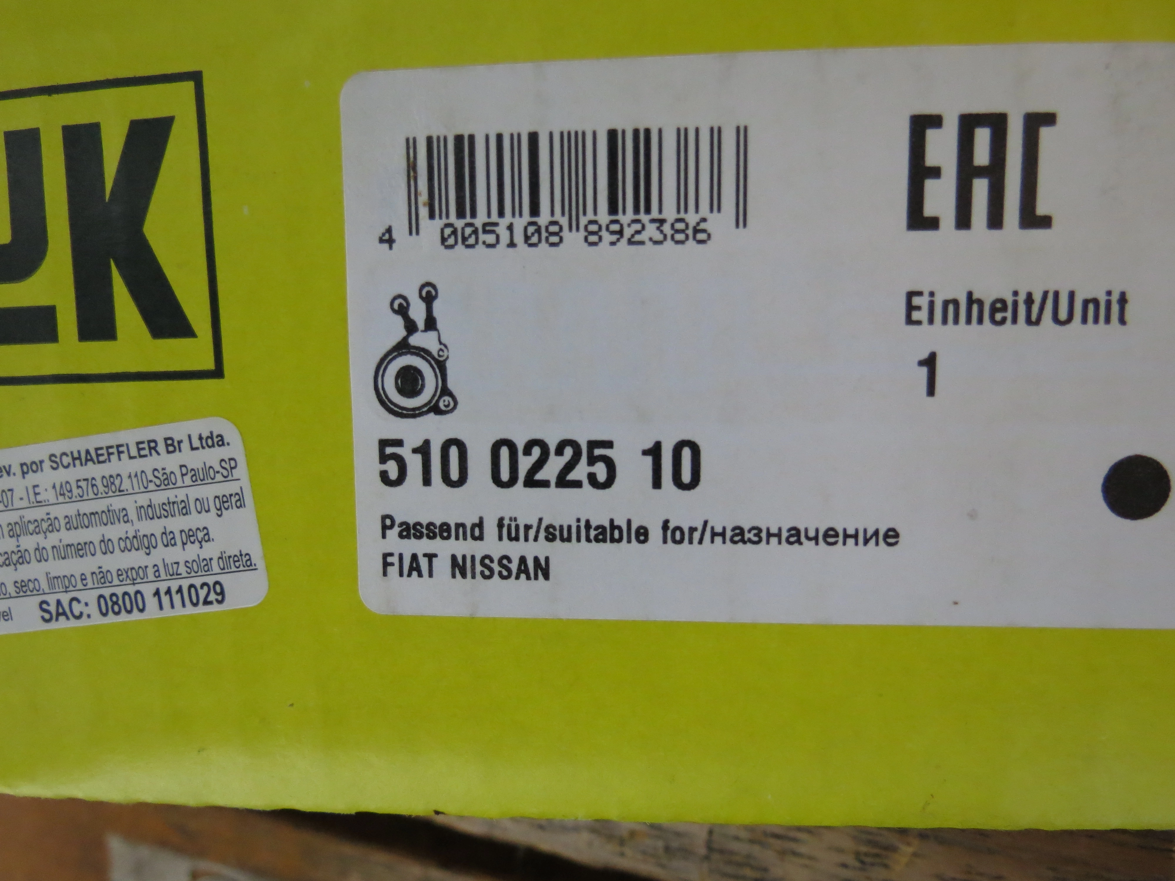ATUADOR HIDRÁULICO DE EMBREAGEM - RENAULT MASTER 2.5 05/09 - MASTER 2.3 16V 12/ - 2 FUROS DE FIXAÇÃO