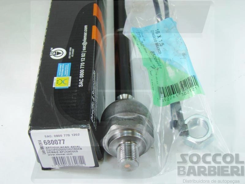 ARTICULAÇÃO/BARRA AXIAL M16X1,5 CITROEN JUMPER - FIAT DUCATO - PEUGEOT BOXER - DIREÇÃO HIDRÁULICA