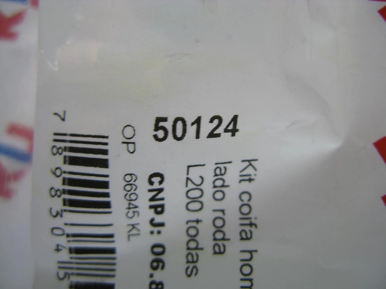 KIT REPARO COIFA HOMOCINÉTICA LADO RODA MITSUBISHI L-200 /03