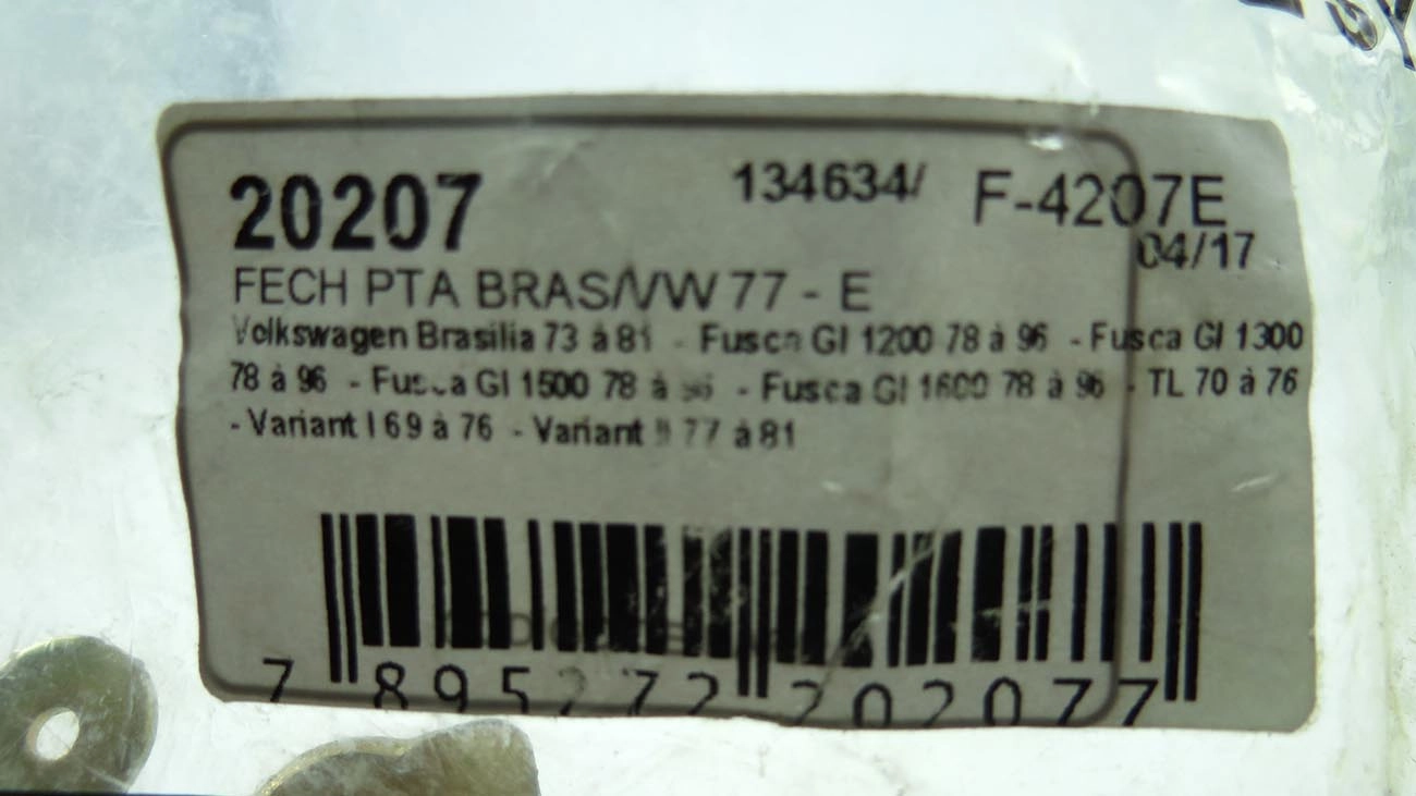 FECHADURA PORTA VW FUSCA 78/ - BRASILIA/TL/VARIANT TODOS - ESQUERDA