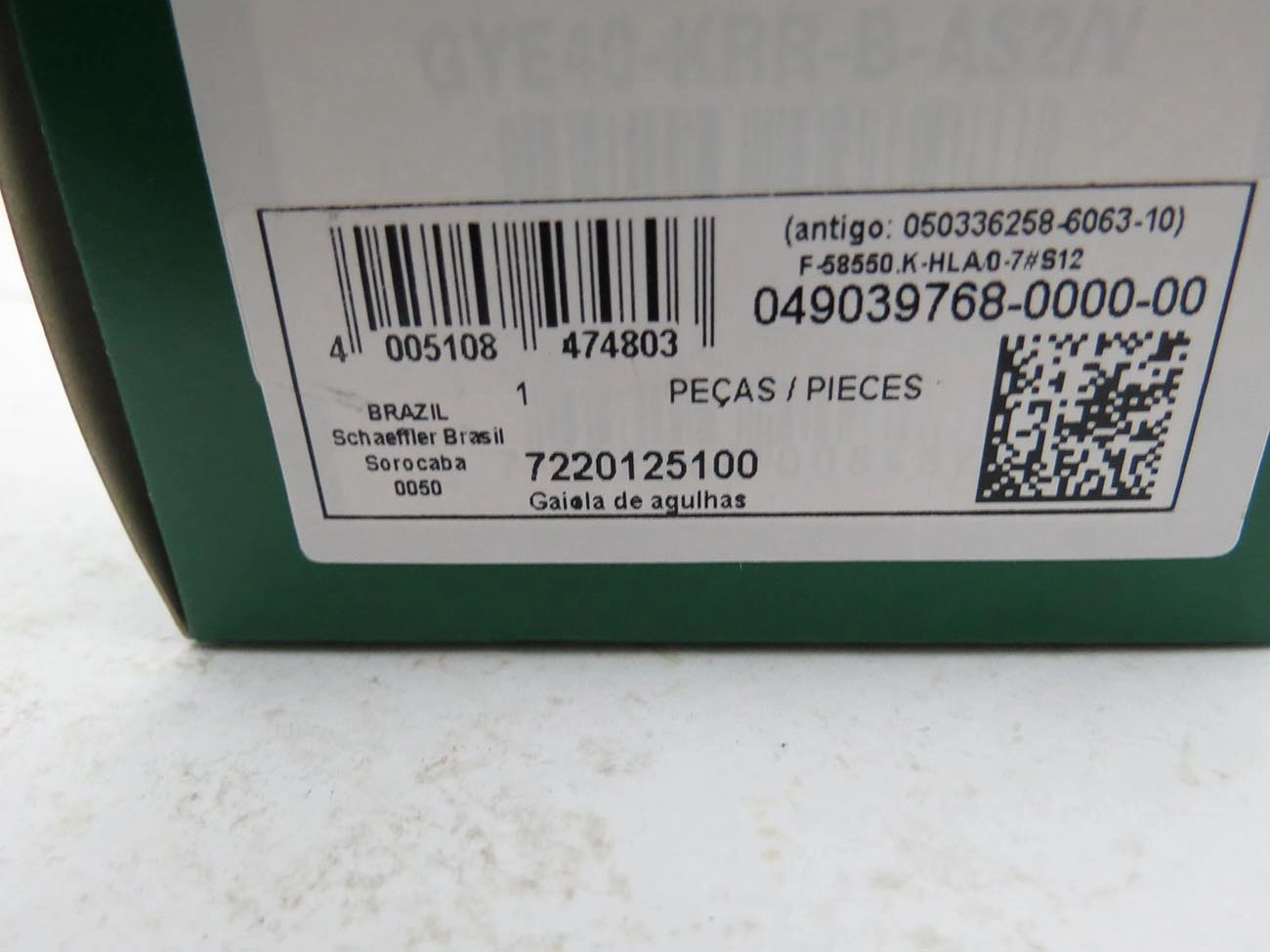 ROLAMENTO CAMBIO MB 1214/1414/1418/1518/1718/2314 - G3/50/60 - ENGRENAGEM 2A