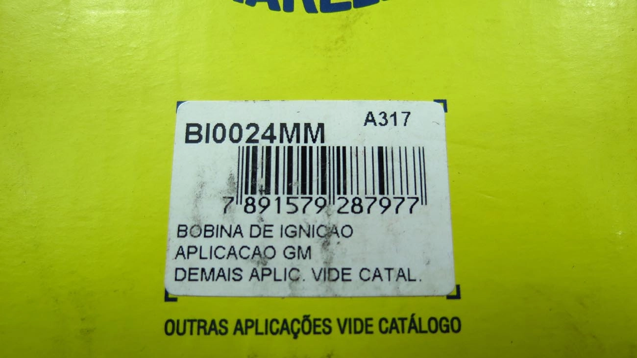 BOBINA DE IGNIÇÃO GM MONZA/KADETT/IPANEMA 91/97 - EFI TODOS - CONECTOR 4 PINOS FÊMEA
