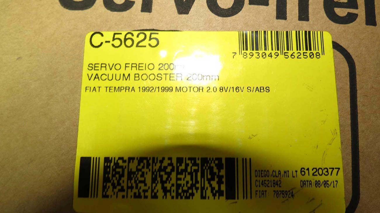 SERVO FREIO FIAT TEMPRA 2.0  92/99 S/ABS 200MM