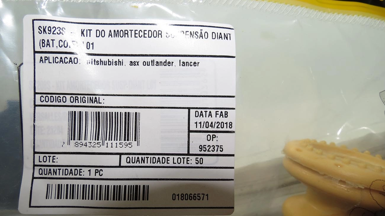 KIT AMORTECEDOR MITSUBISHI AIRTREK 2003/2008 - ASX/LANCER/OUTLANDER 2012/ - DIANTEIRO