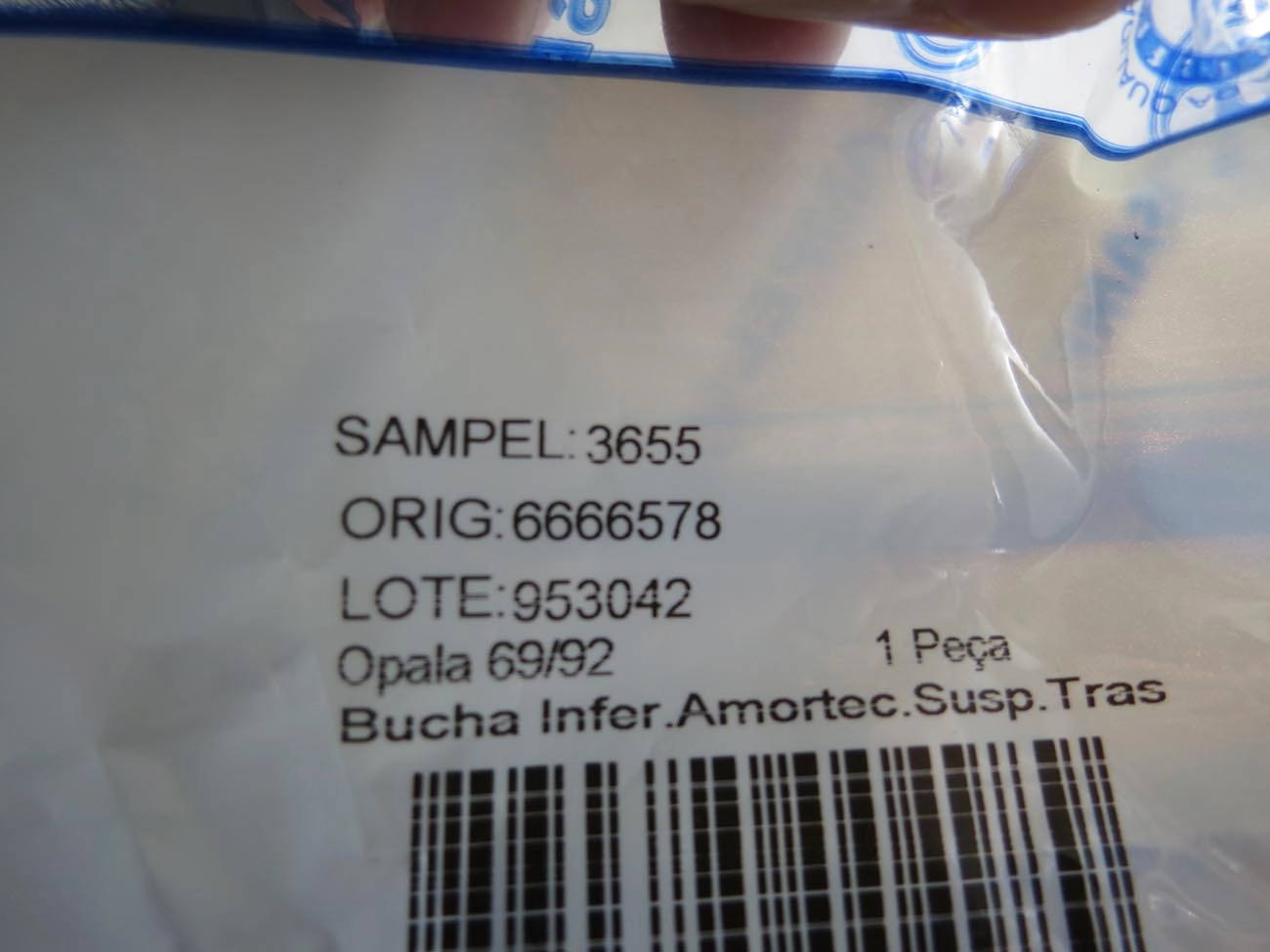 BUCHA AMORTECEDOR GM OPALA/CARAVAN/CHEVETTE/CHEVY - TRASEIRO