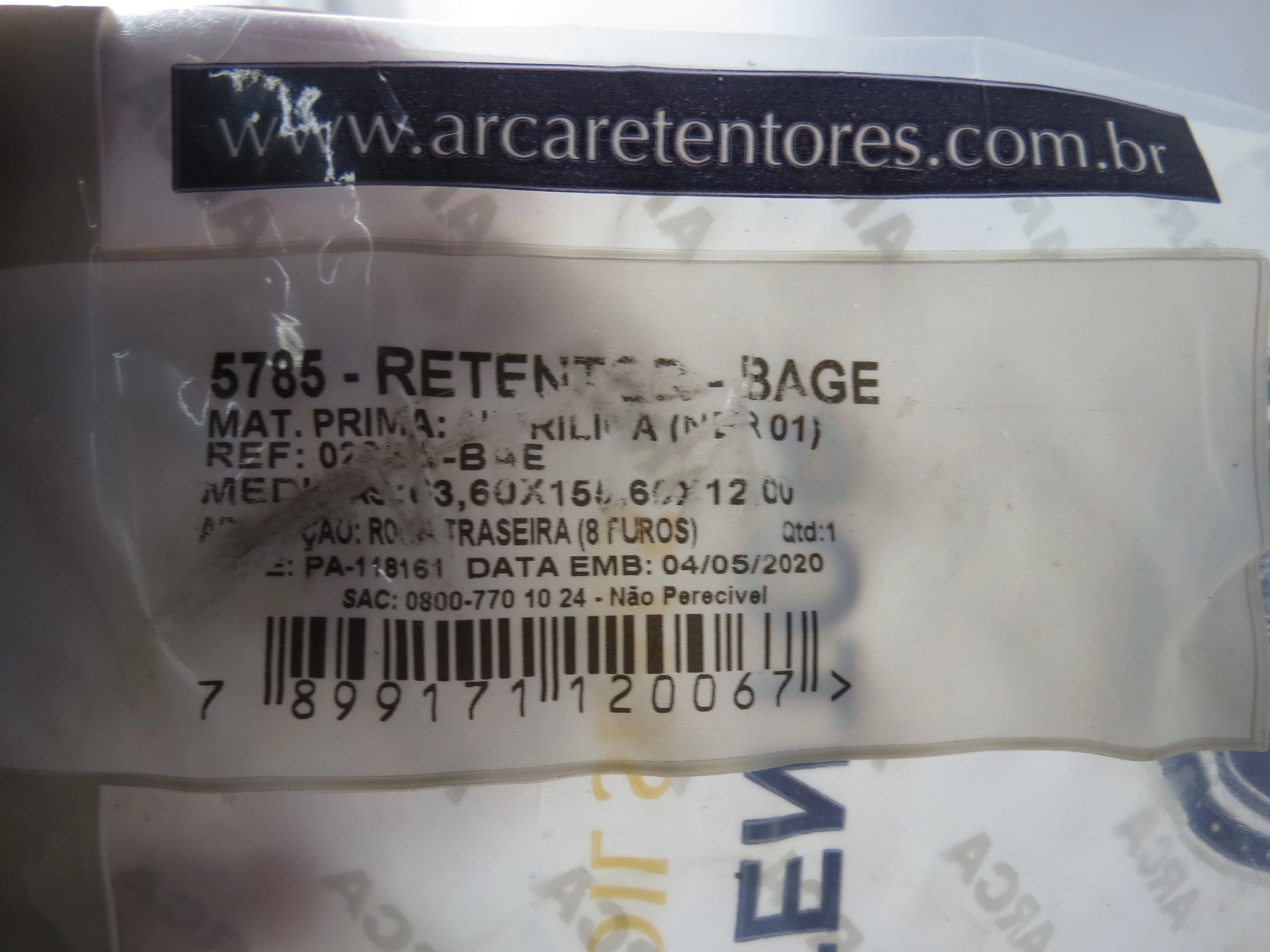 RETENTOR RODA TRASEIRA FORD F-600/7000/11000/22000 72/ EXTERNO TIMKEN