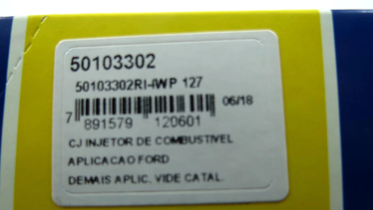 BICO INJETOR FORD FIESTA/ECOSPORT 1.6/1.0 SUPERCHARGER 99/ GAS - VÁLVULA DE INJEÇÃO DE COMBUSTÍVEL