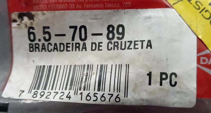 ABRACADEIRA PARA CRUZETA 5-510XS/5-515XS - ABRACADEIRA AVULSA SEM PARAFUSOS