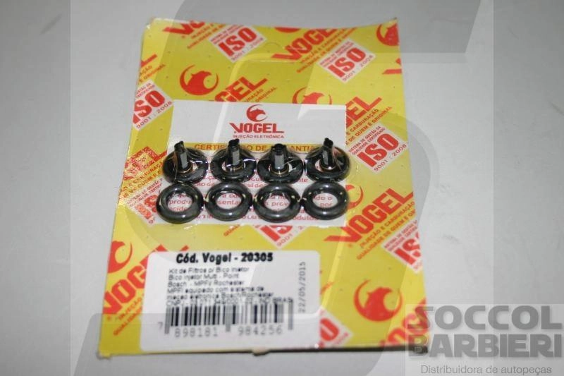 KIT FILTROS/ANEIS BICO INJETOR FIAT/FORD/GM/VW - BOSCH/ROCHESTER