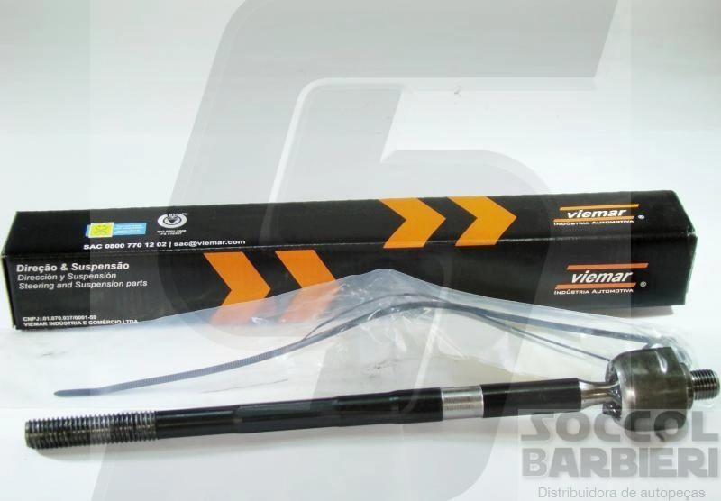 ARTICULAÇÃO/BARRA AXIAL M14X2,0 DIREÇÃO MECÂNICA FORD NOVO FIESTA 02/14 - SEDAN 05/14