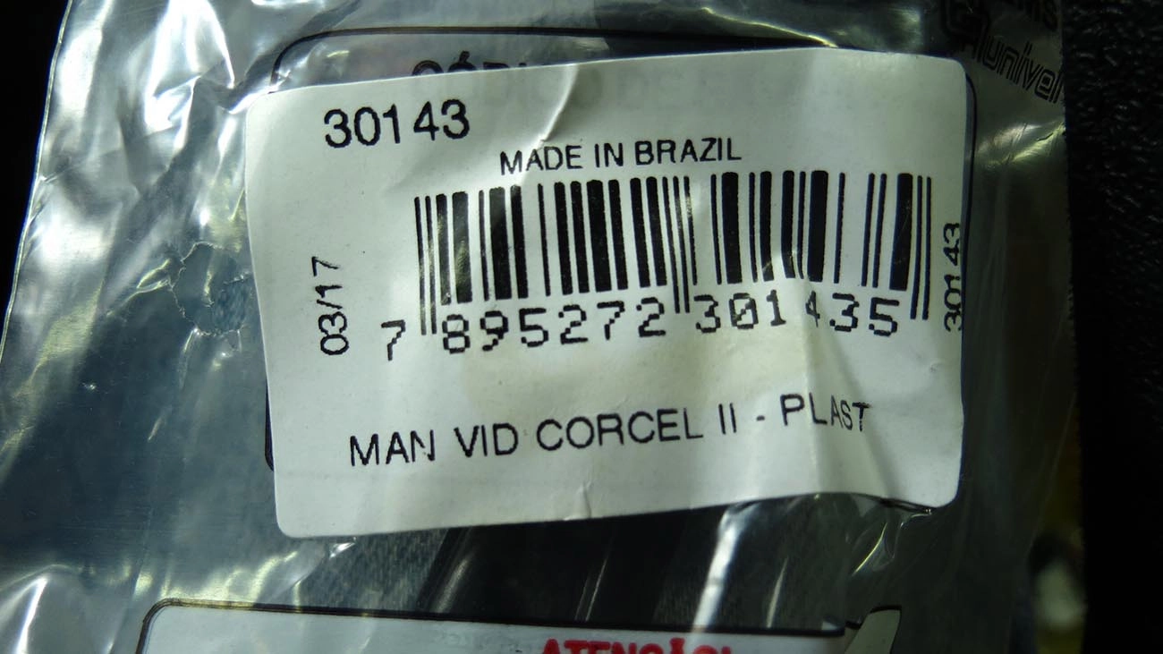 MANIVELA VIDRO FORD CORCEL/BELINA/DEL REY/PAMPA/F-100/1000/4000 - PRETA PLASTICO