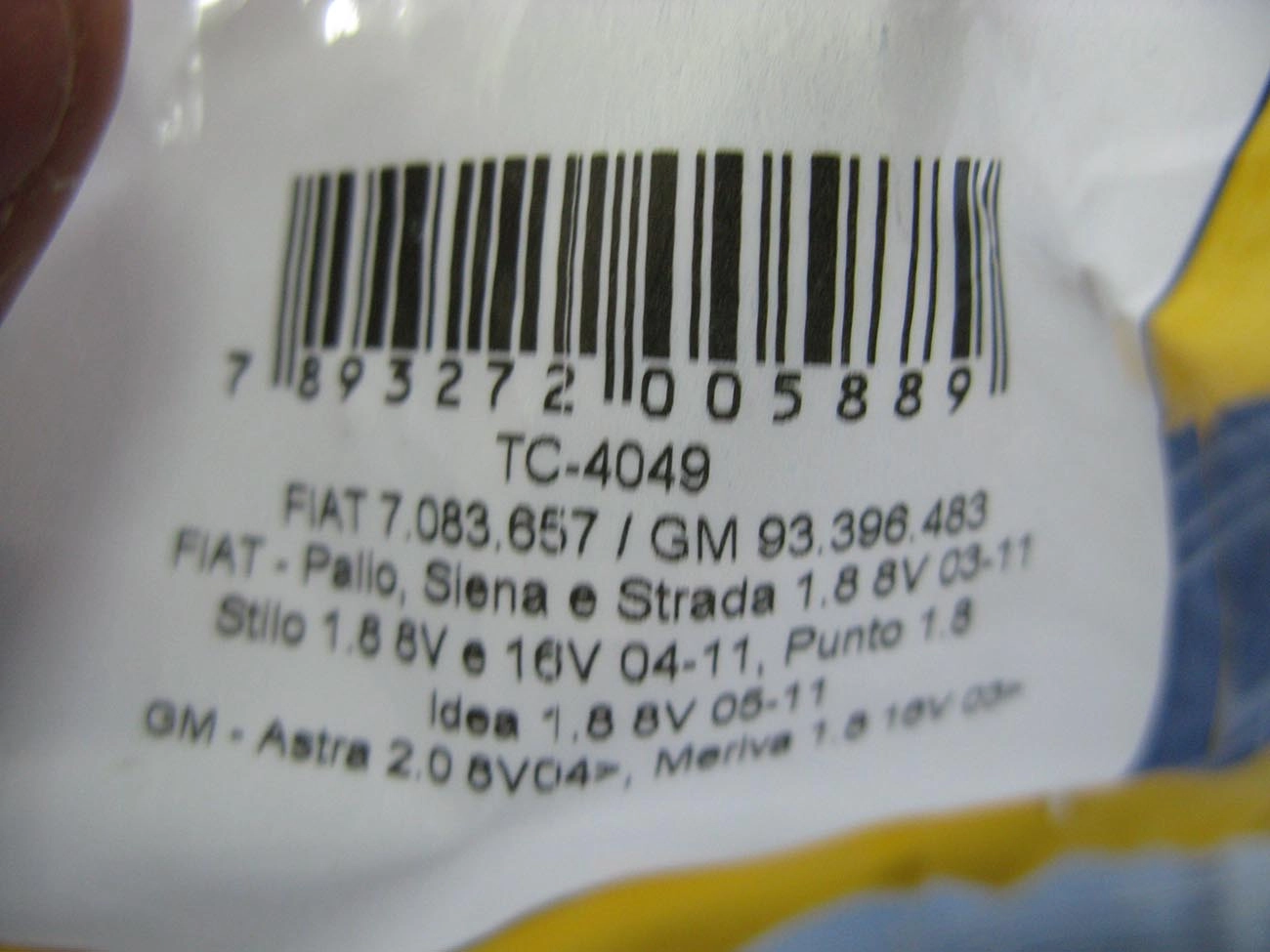 TAMPA OLEO MOTOR FIAT PALIO/SIENA/STRADA/IDEA/PUNTO/DOBLO/STILO 1.8 8V