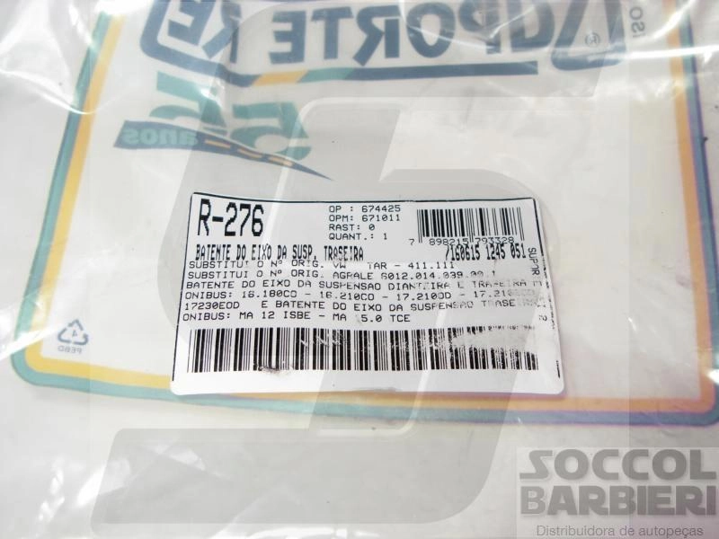 BATENTE SUSPENSAO VW 16.180/16.210 - DIANT/TRAS