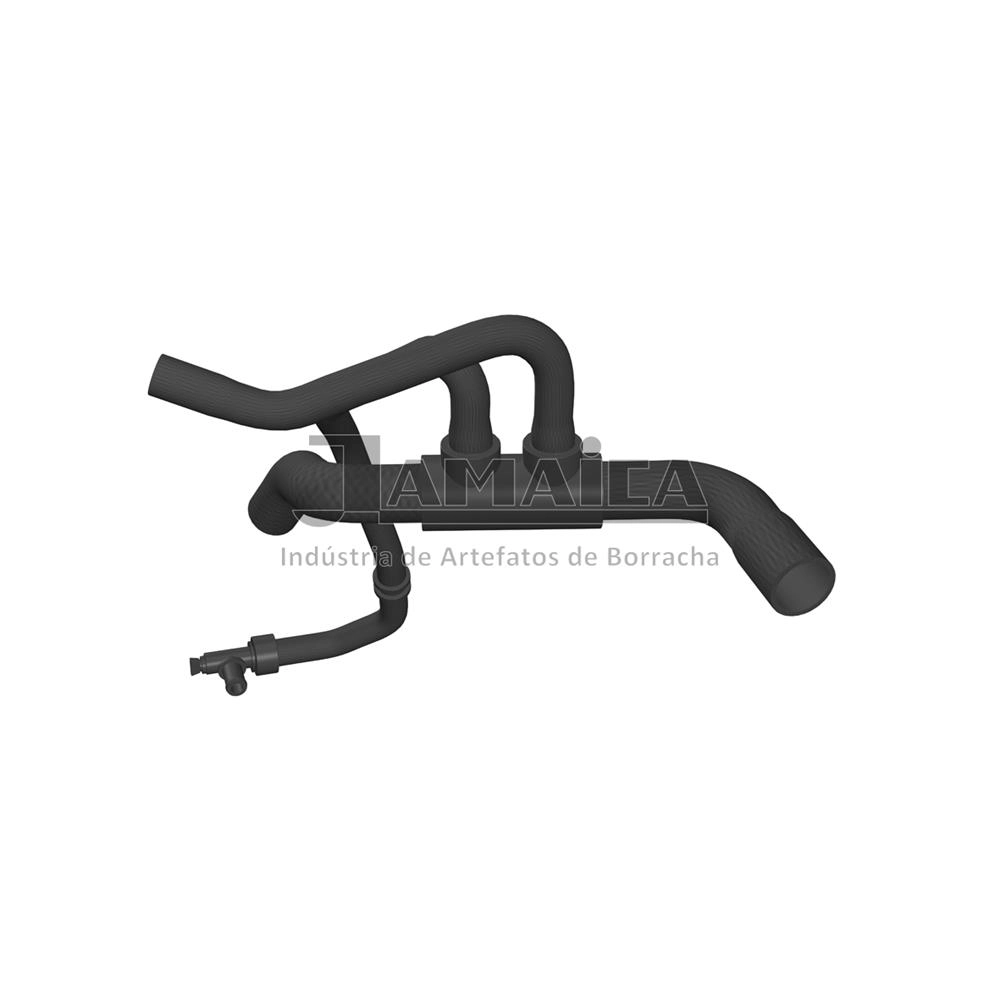 MANGUEIRA RAMIFICADA INFERIOR RADIADOR MOTOR FIRE EVO FIAT NOVO UNO 1.0/1.4 10/ NOVA FIORINO COM ACD