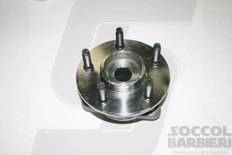 CUBO RODA DIANTEIRO COM ROLAMENTO SEM ABS LIVRE 5 FUROS 27 ESTRIAS FORD RANGER 4X4 00/11
