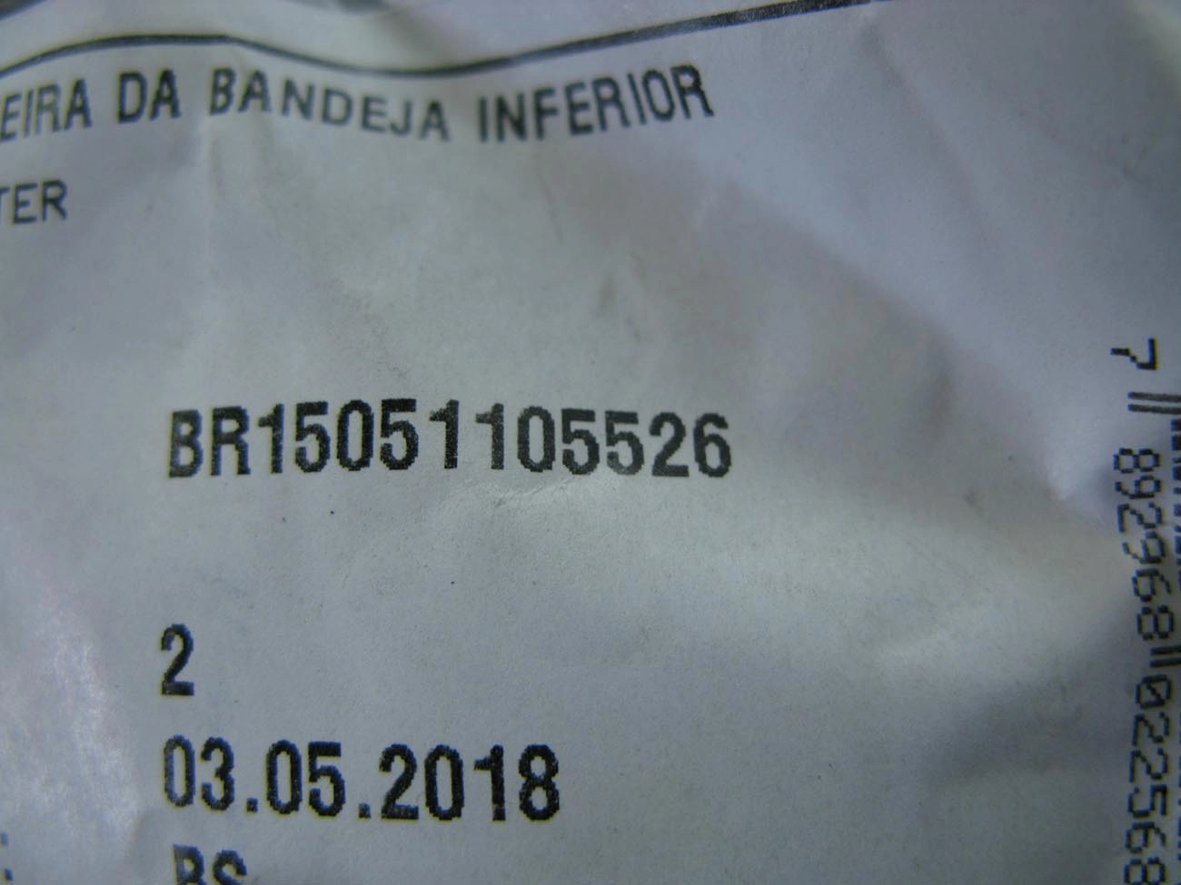 BUCHA DIANTEIRA BANDEJA INFERIOR RENAULT MASTER 1998/2012 - SUSPENSÃO DIANTEIRA