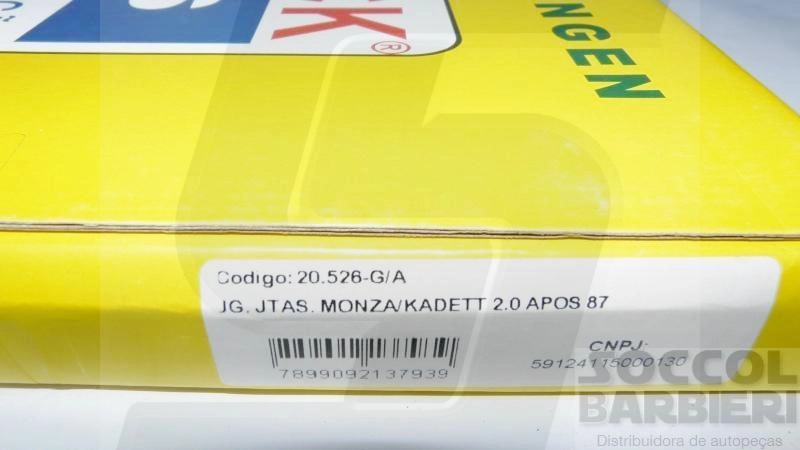 JOGO JUNTAS MOTOR GM ASTRA 91/96 - KADETT/MONZA/CLASSIC 87/96 - OMEGA 93/95 - VECTRA 94/96 2.0 8V