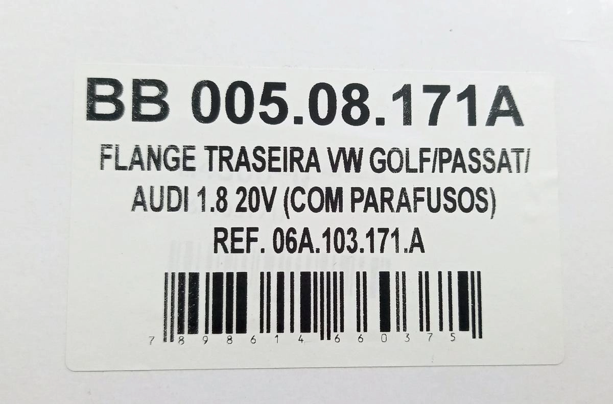 RETENTOR FLANGE TRASEIRO MOTOR VIRABREQUIM VW GOLF/PASSAT AUDI 1.8 20V - COM PARAFUSOS