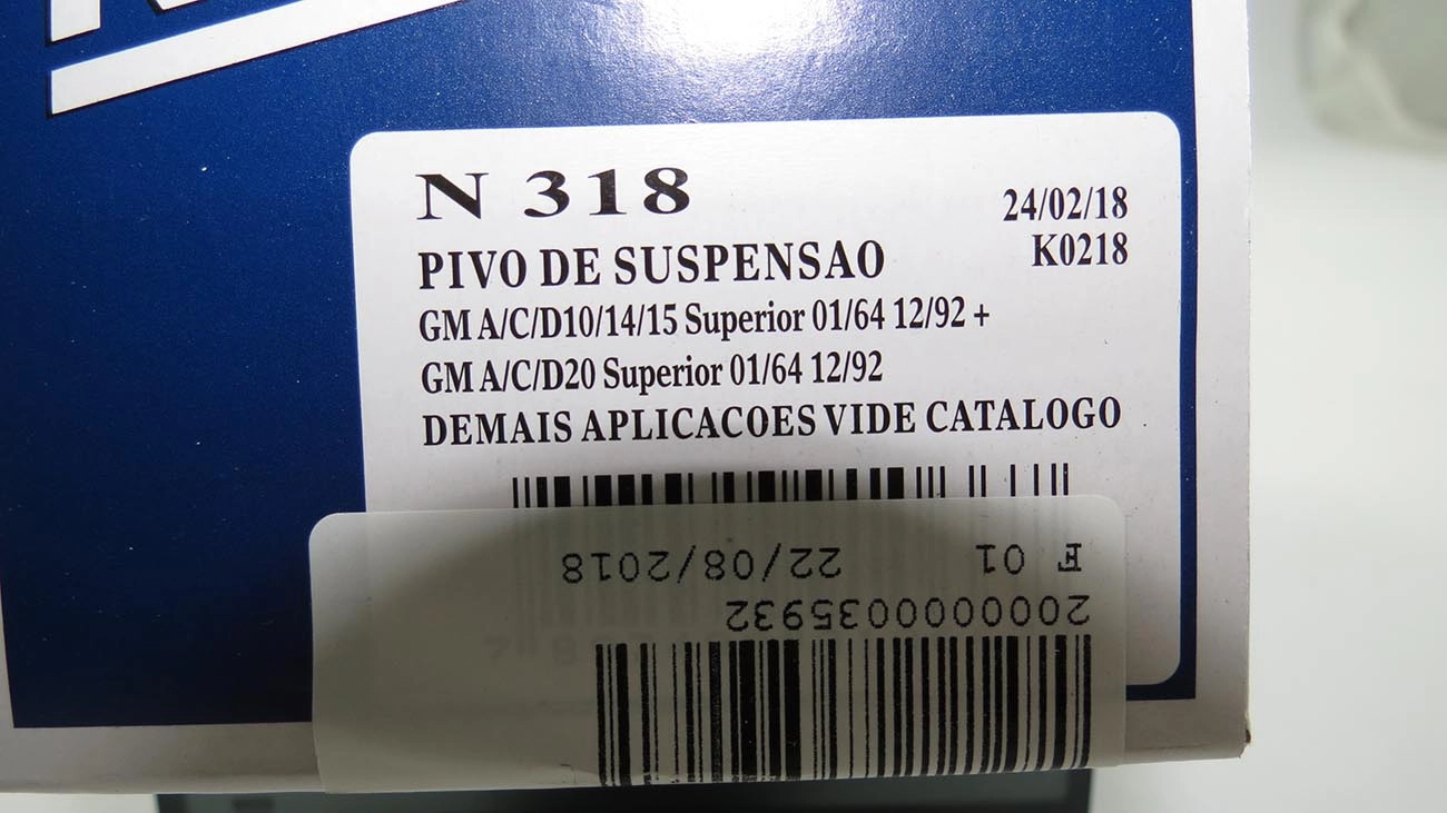 PIVÔ SUSPENSÃO SUPERIOR GM A/C/D-10/14/15/20 64/92