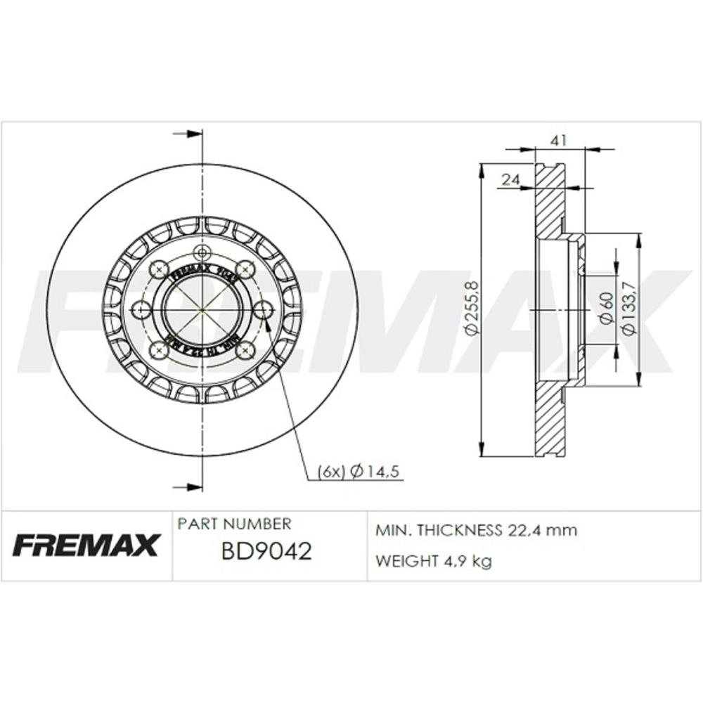 DISCO FREIO DIANTEIRO VENTILADO 256MM 4 FUROS VECTRA GL/GLS/CD 94/96 VECTRA/ASTRA 2.0 8V 94/98 256M