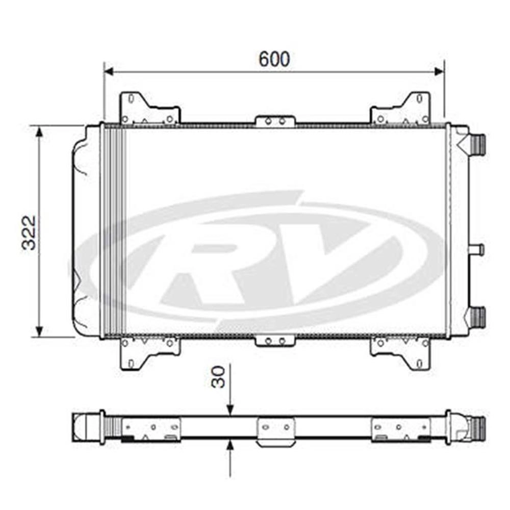 RADIADOR MOTOR EXPANDIDO FORD FIESTA/COURIER 1.0/1.3 8V 1996/1999 - SEM AR CONDICIONADO - MANUAL