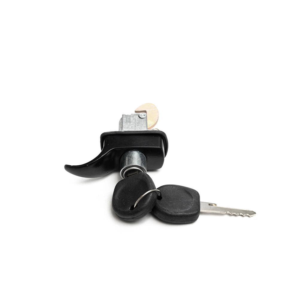FECHADURA PORTA MALAS VW FUSCA 70/ TODOS - BOTAO TAMPA MOTOR C/CHAVE - PRETO