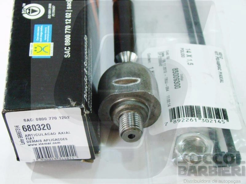 ARTICULAÇÃO/BARRA AXIAL DIREÇÃO HIDRÁULICA FIAT PUNTO 07/17 LINEA 08/16