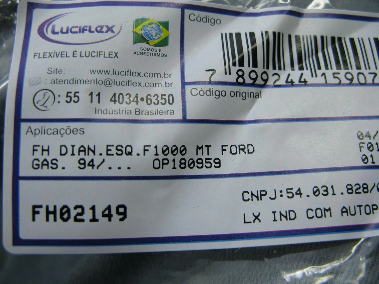 FLEXIVEL FREIO DIANTEIRO ESQUERDO FORD F-1000 94/
