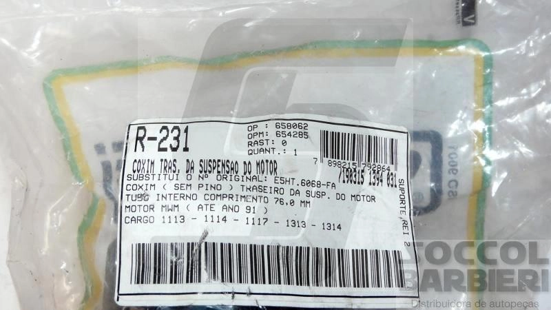 COXIM DO MOTOR FORD CARGO 1113/1117 AZUL - TRASEIRO